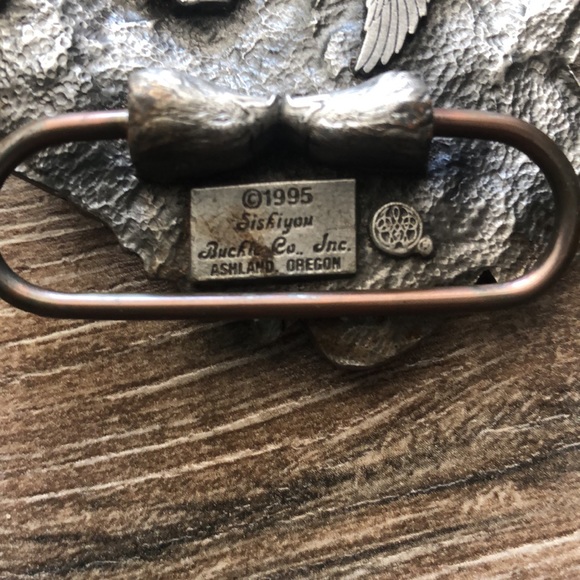 Vintage 1995 Bad to the Bone Belt Buckle Made In USA Biker Siskiyou - Picture 4 of 4